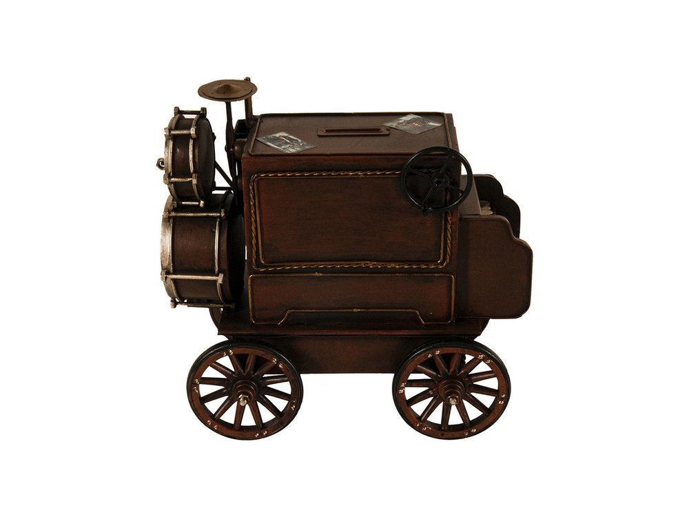 10" Brown Metal Hand Painted Car Model Car
