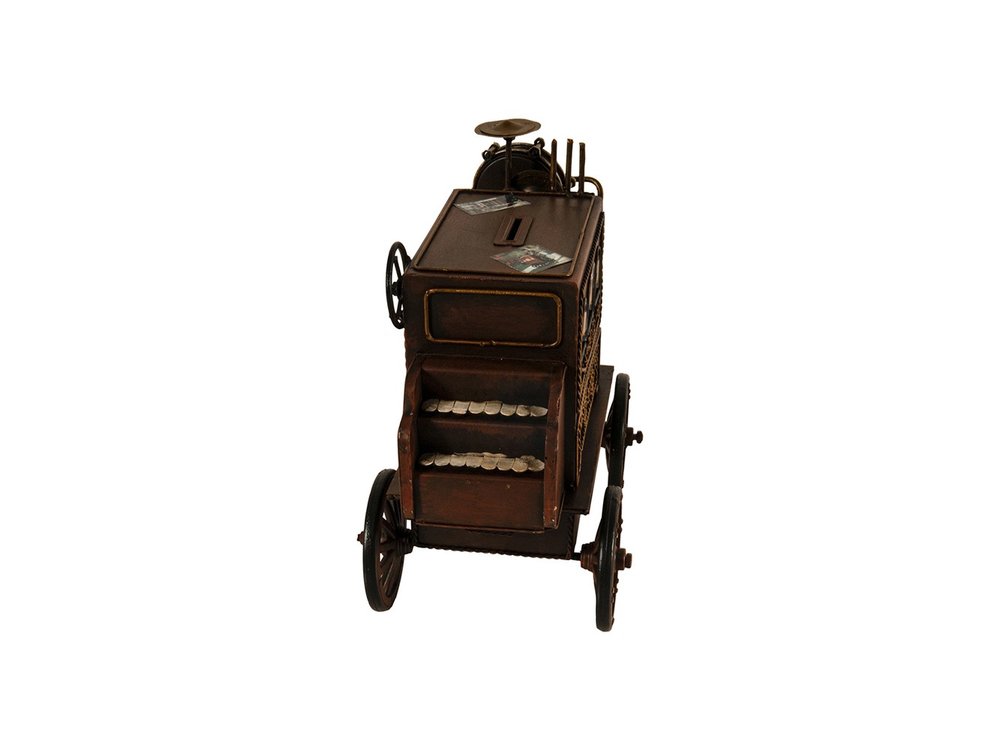 10" Brown Metal Hand Painted Car Model Car