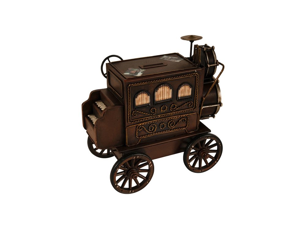 10" Brown Metal Hand Painted Car Model Car