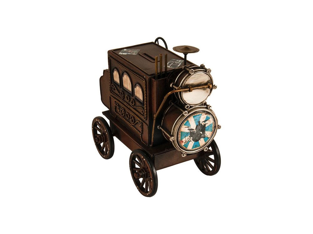 10" Brown Metal Hand Painted Car Model Car