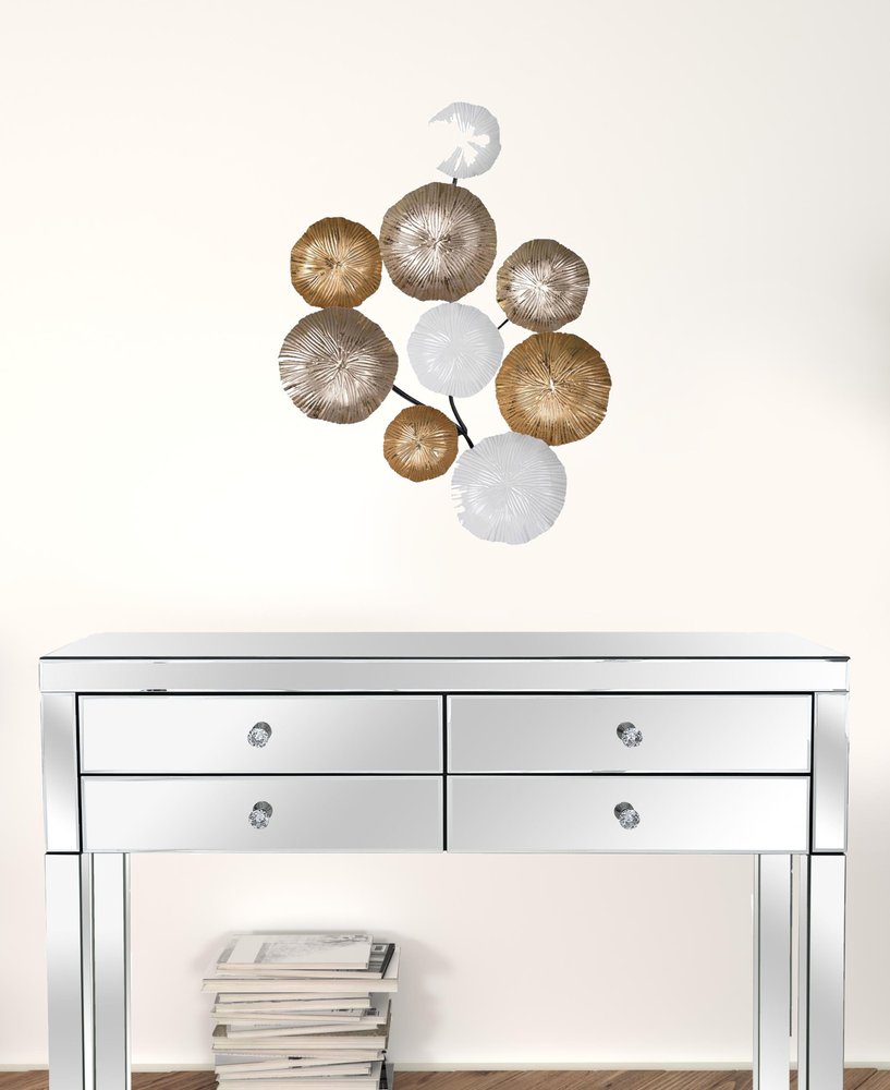 24" X 2" Gold Metal Novelty Hanging Dimensional Sculpture