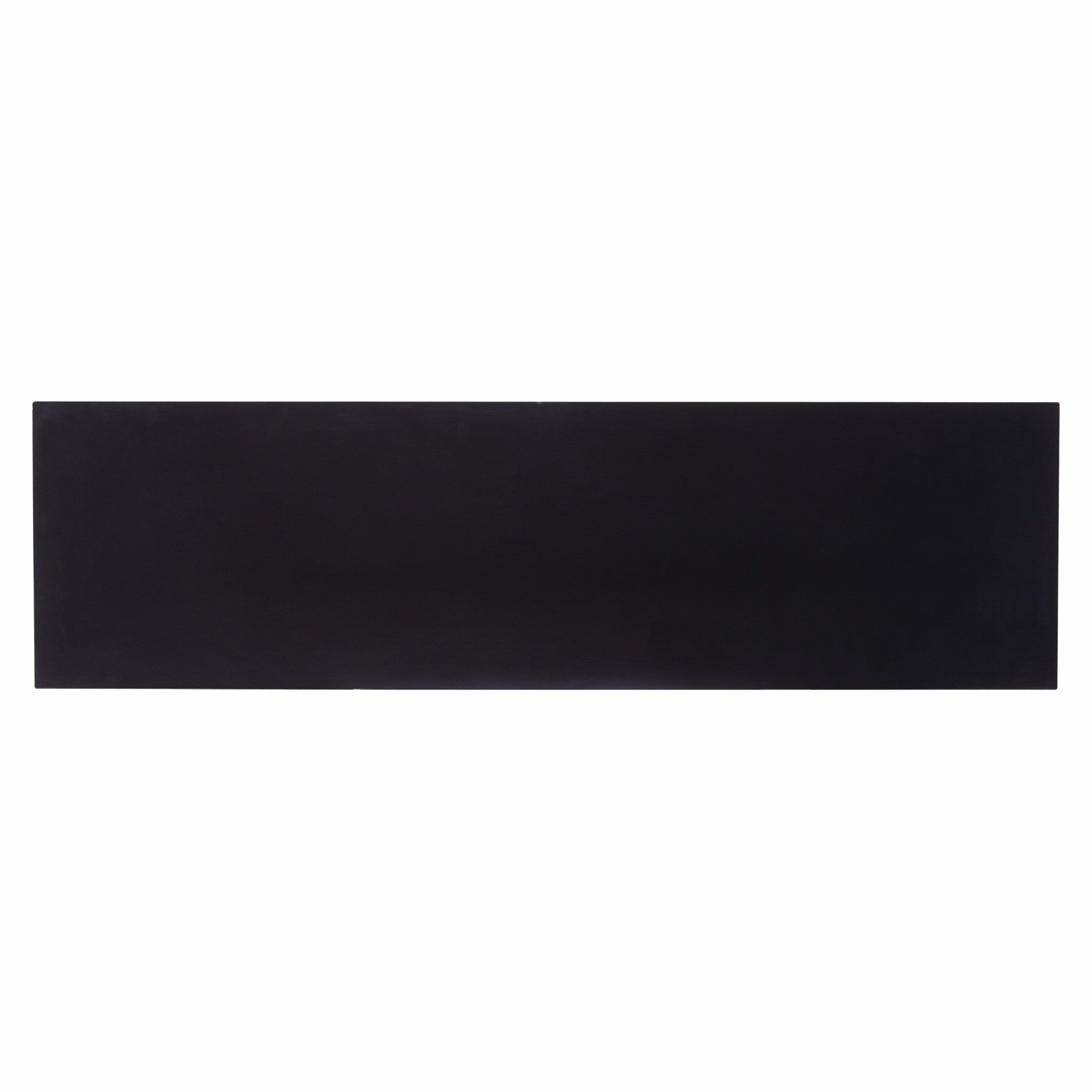 50" Black Solid Wood Two Drawer Sideboard