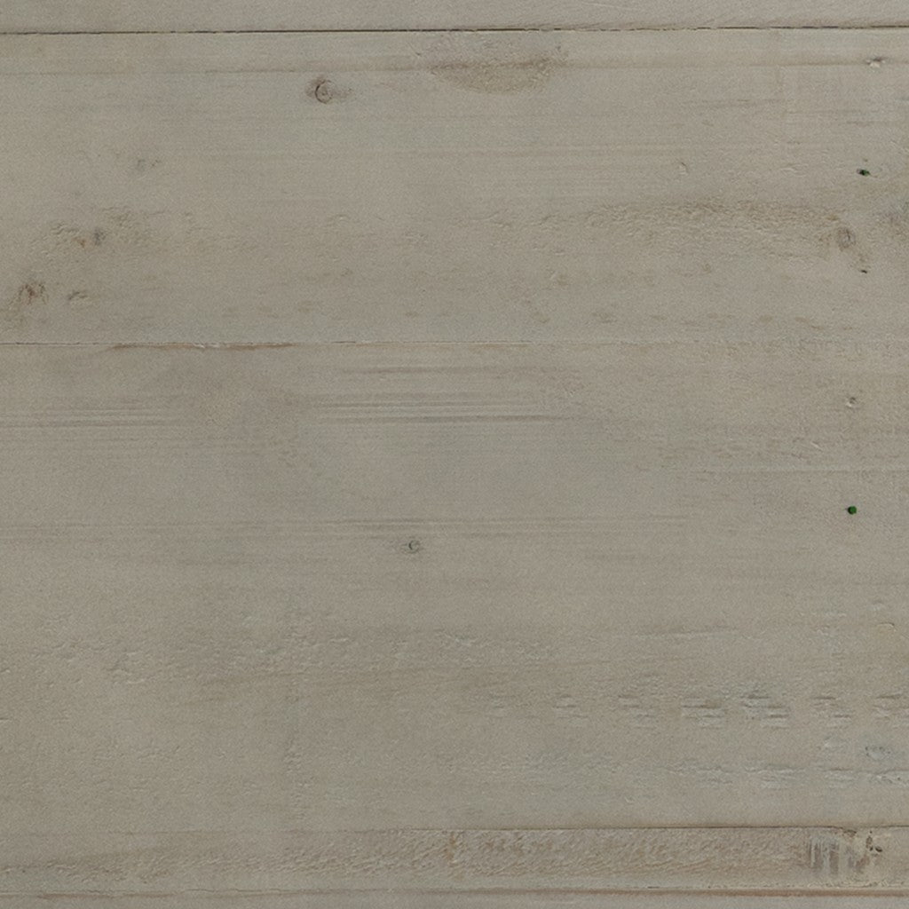 40" White Carved Geometric Sideboard with Two Doors