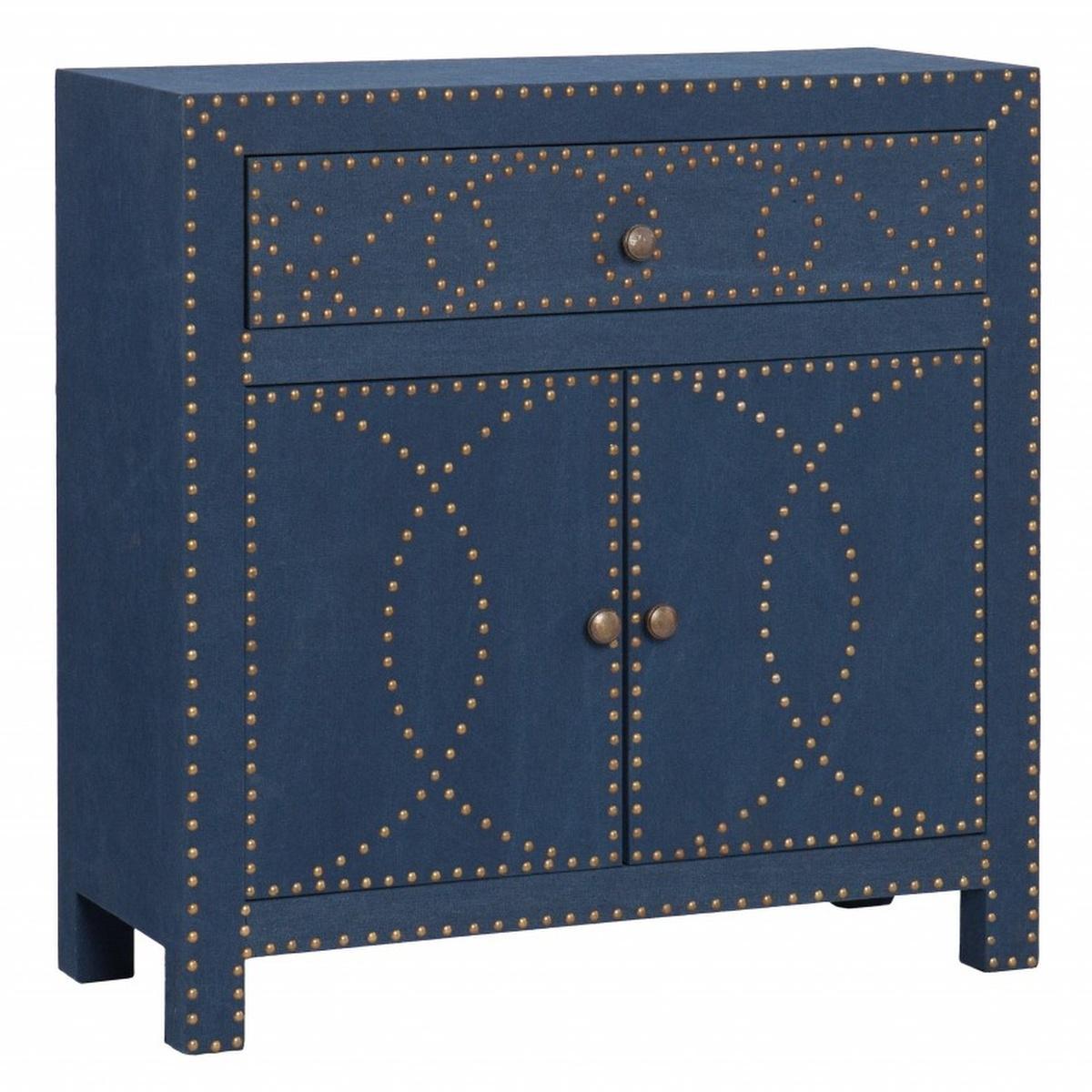 28" Blue Wood Server