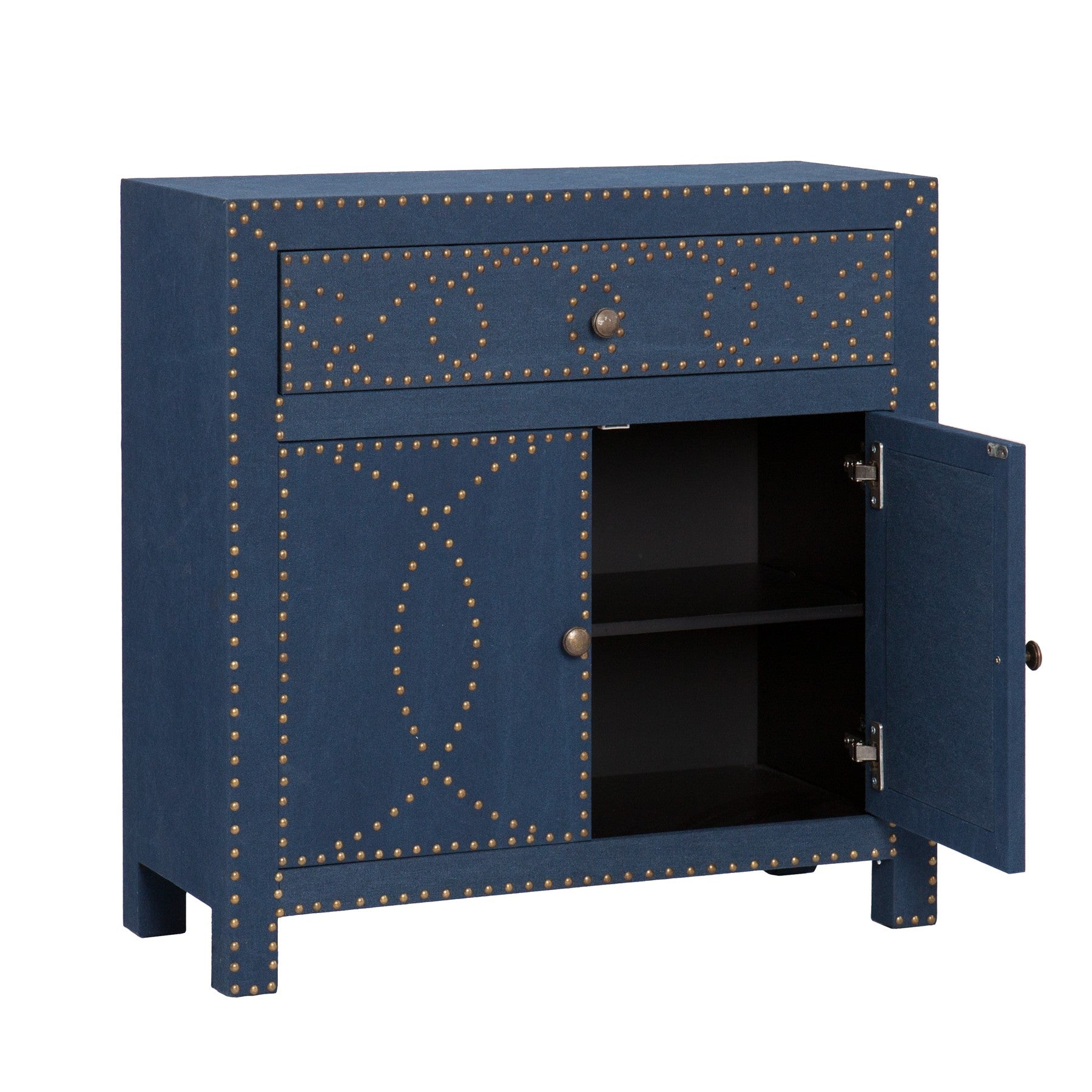 28" Blue Wood Server