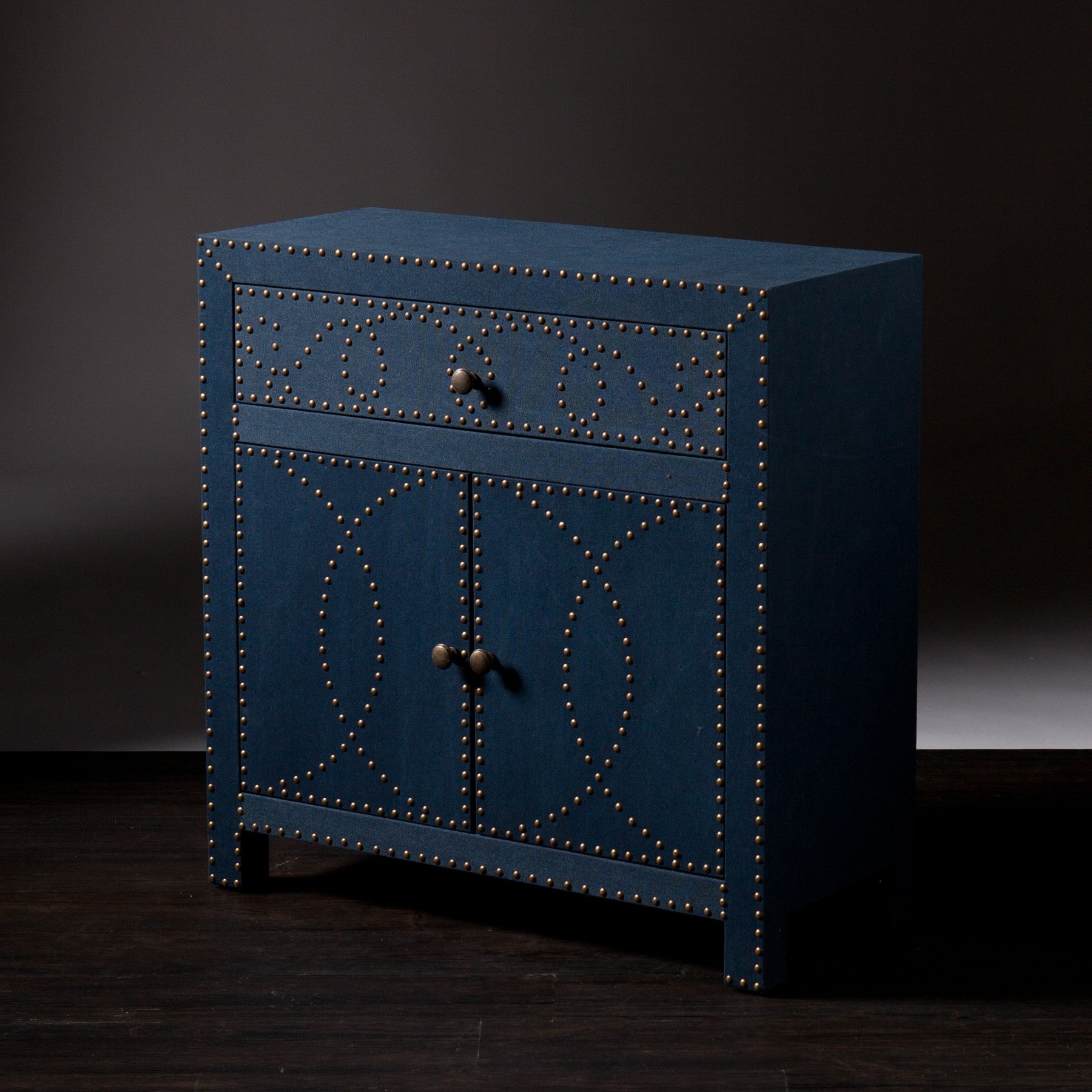 28" Blue Wood Server