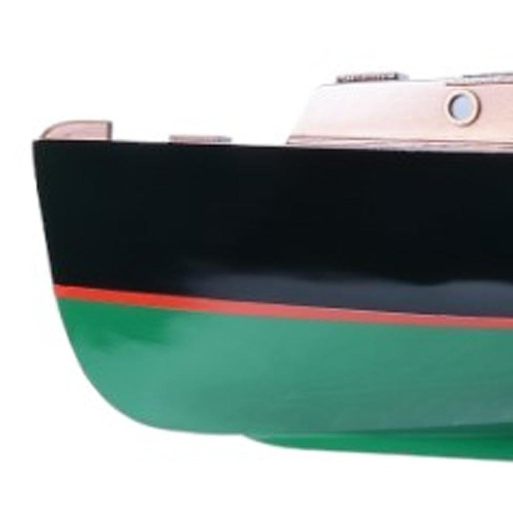 15" Black and Green Solid Wood Hand Painted 1934 Hemingway Pilar Fishing Boat Model Boat