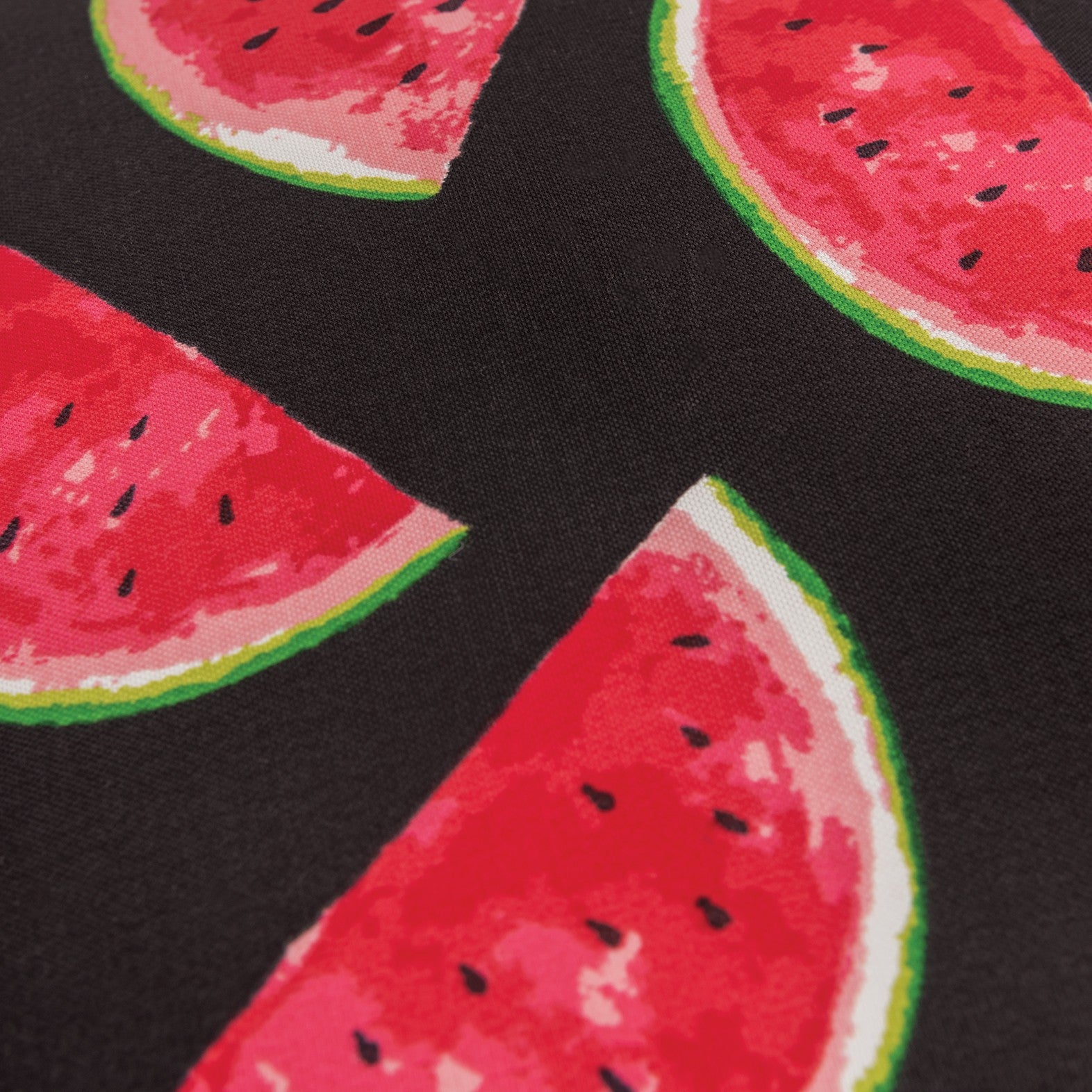 22" Black And Red Watermelon Indoor Outdoor Throw Pillow