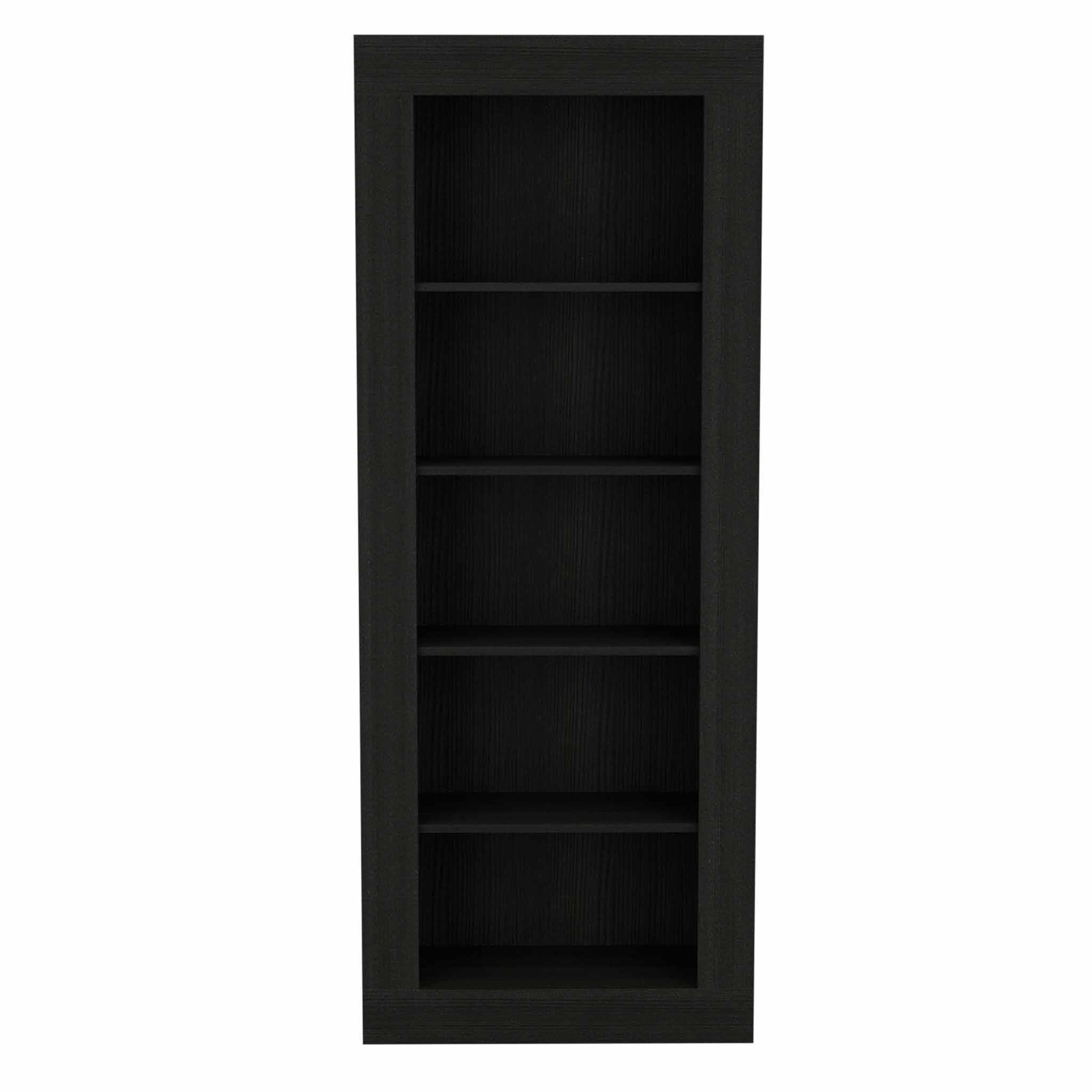 Black Five Tier Bookcase