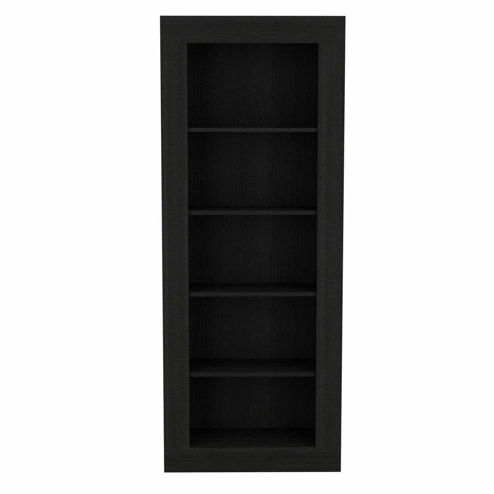 Black Five Tier Bookcase