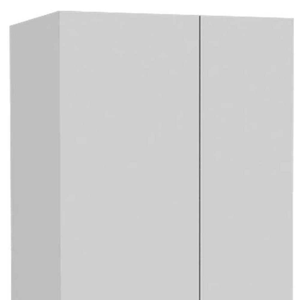71" White Wood Pantry Or Storage Closet