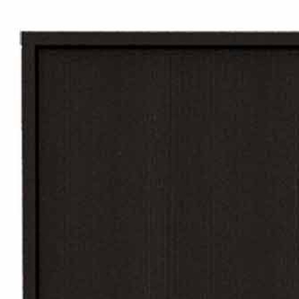 79" Black Wood Pantry Or Storage Closet