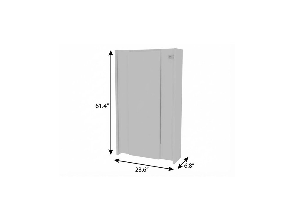 24" White Wall Mounted Writing Desk