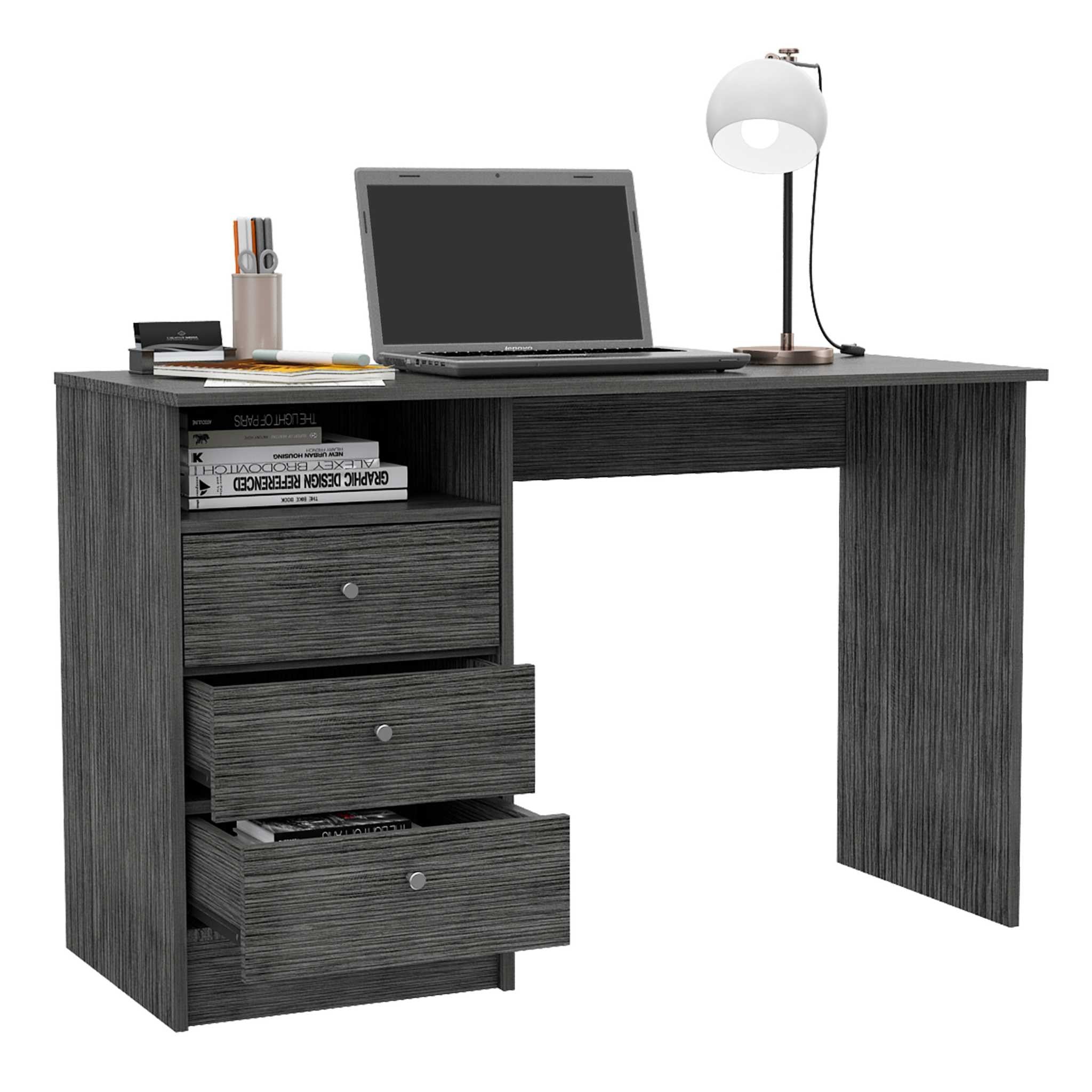 46" Gray Computer Desk