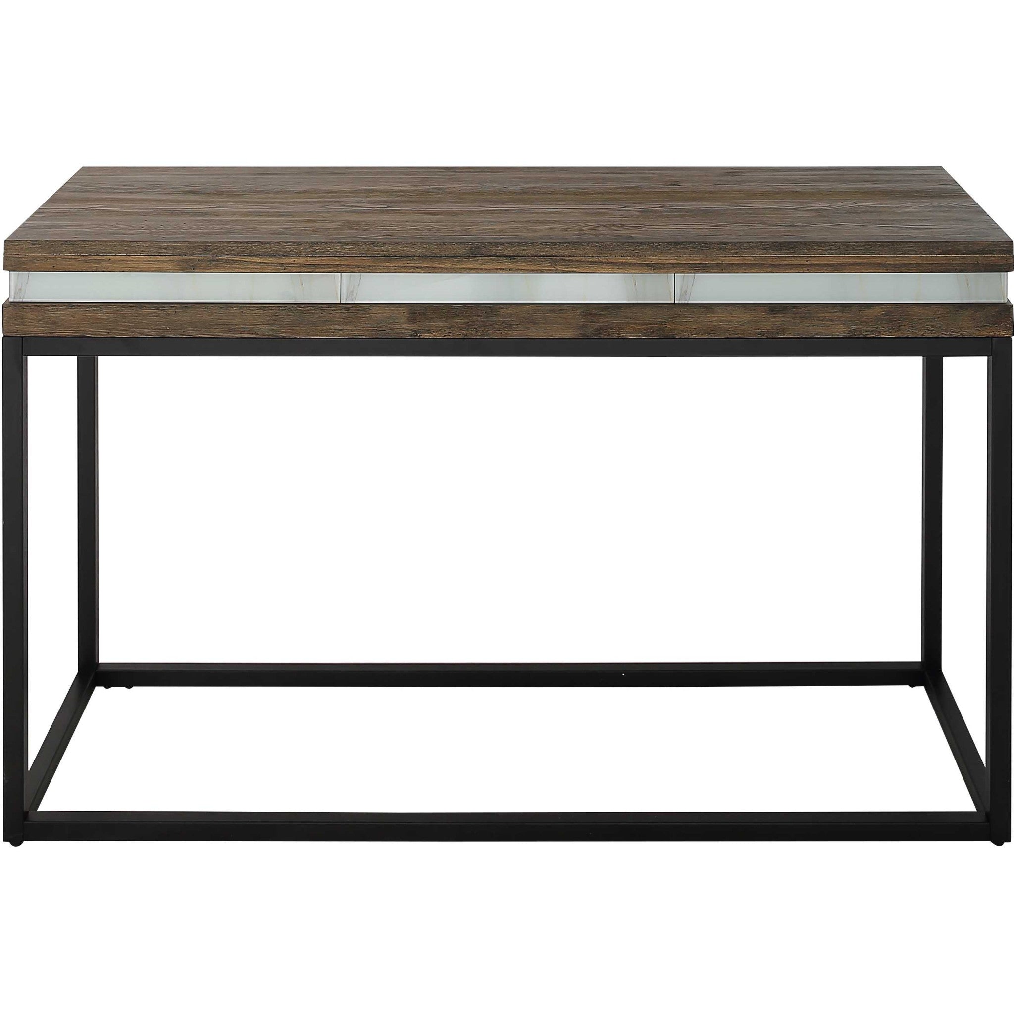 47" Brown and Black Frame Console Table