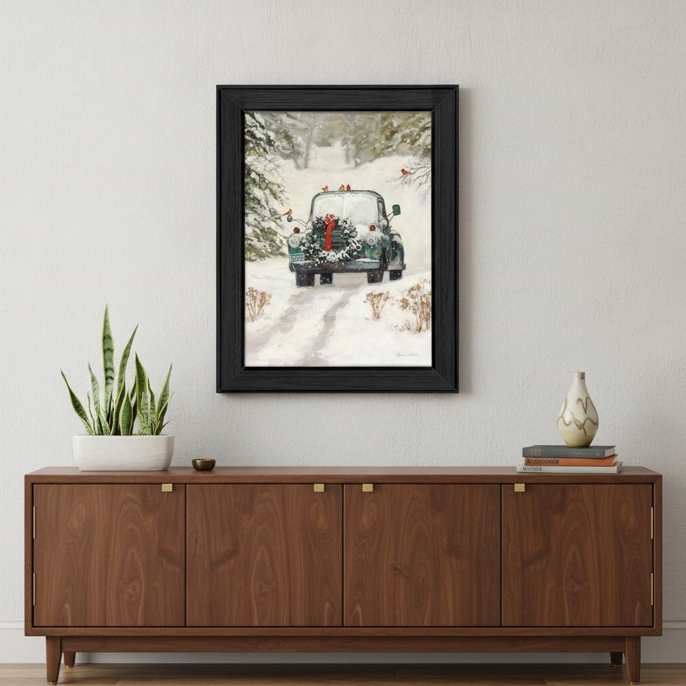 Winter Park 1 Black Framed Print Kitchen Wall Art