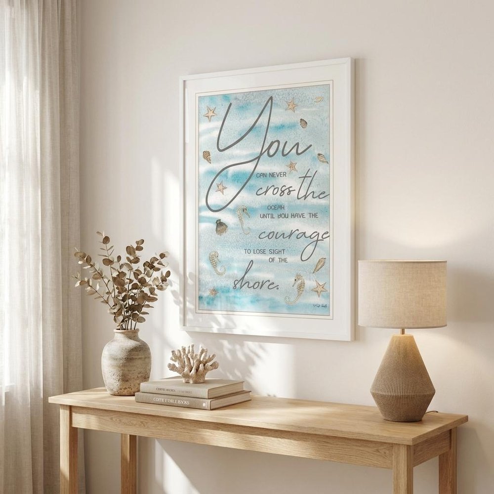 You Can Never 2 White Framed Print Wall Art