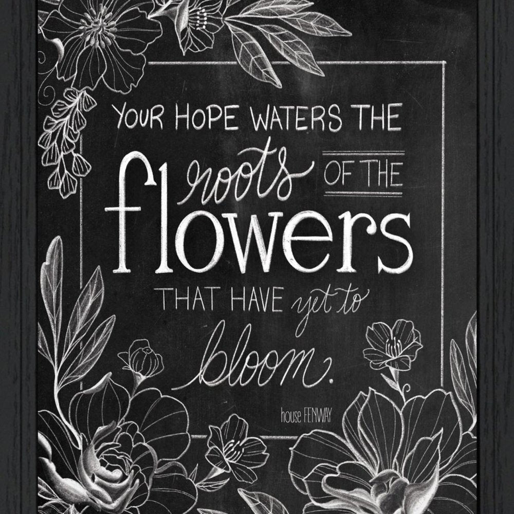 Yet to Bloom 4 Black Framed Print Wall Art