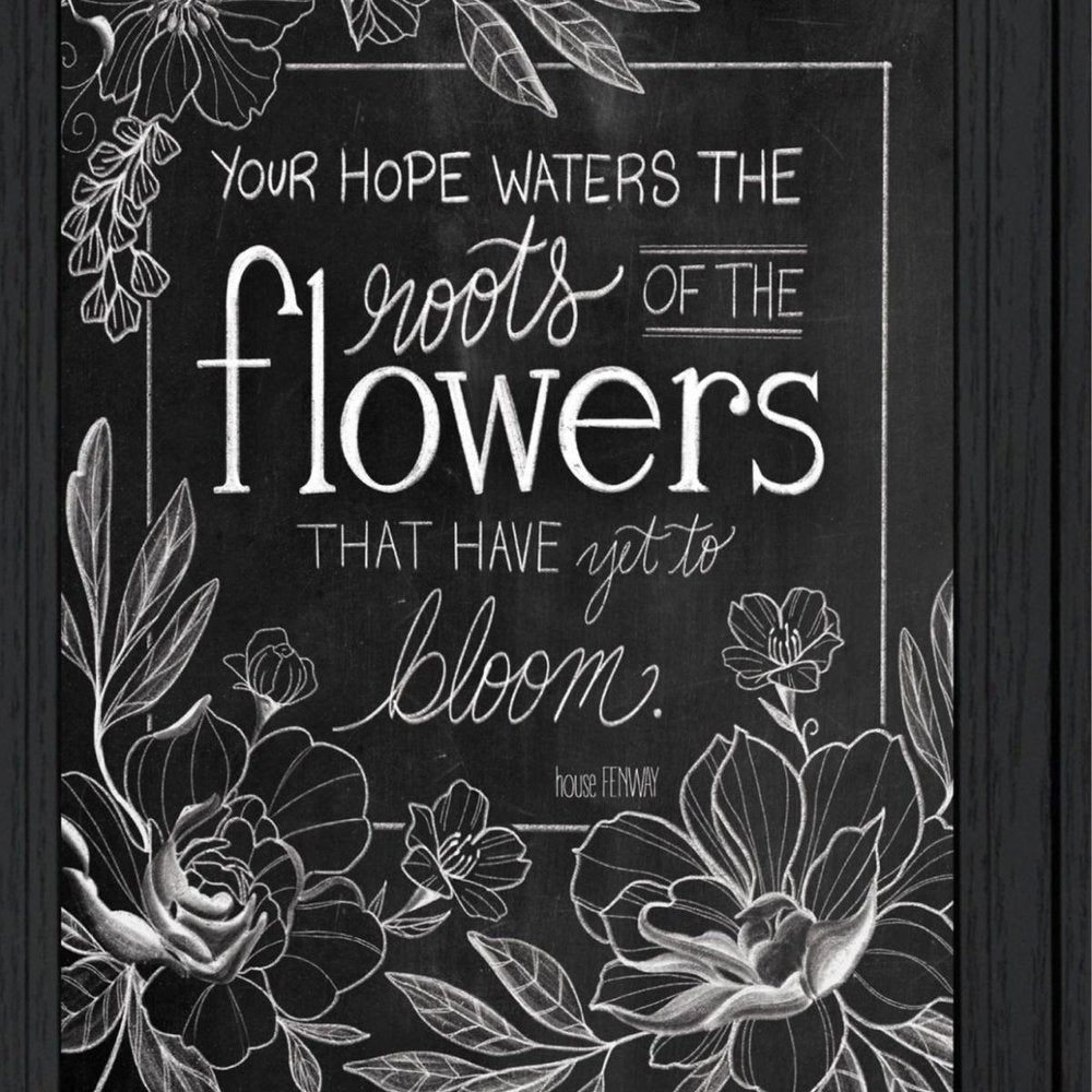 Yet to Bloom 4 Black Framed Print Wall Art