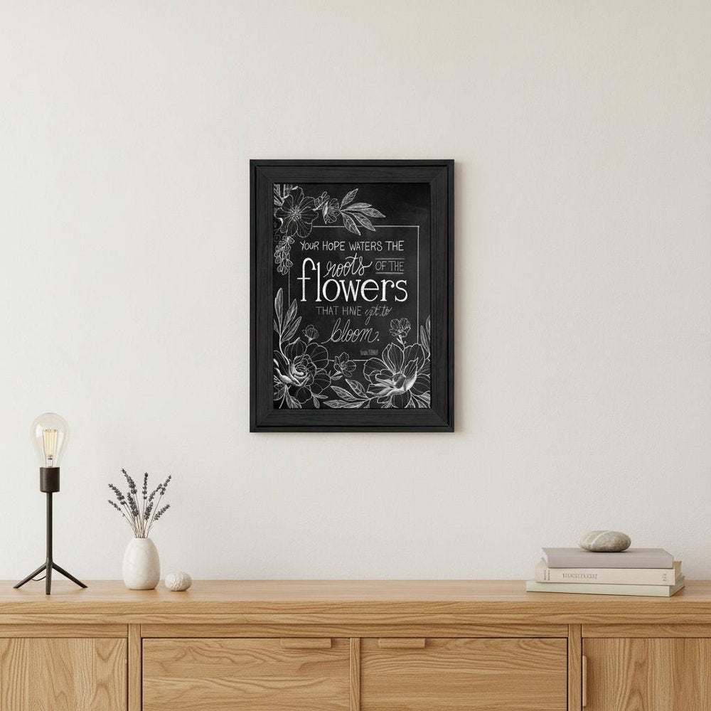 Yet to Bloom 4 Black Framed Print Wall Art
