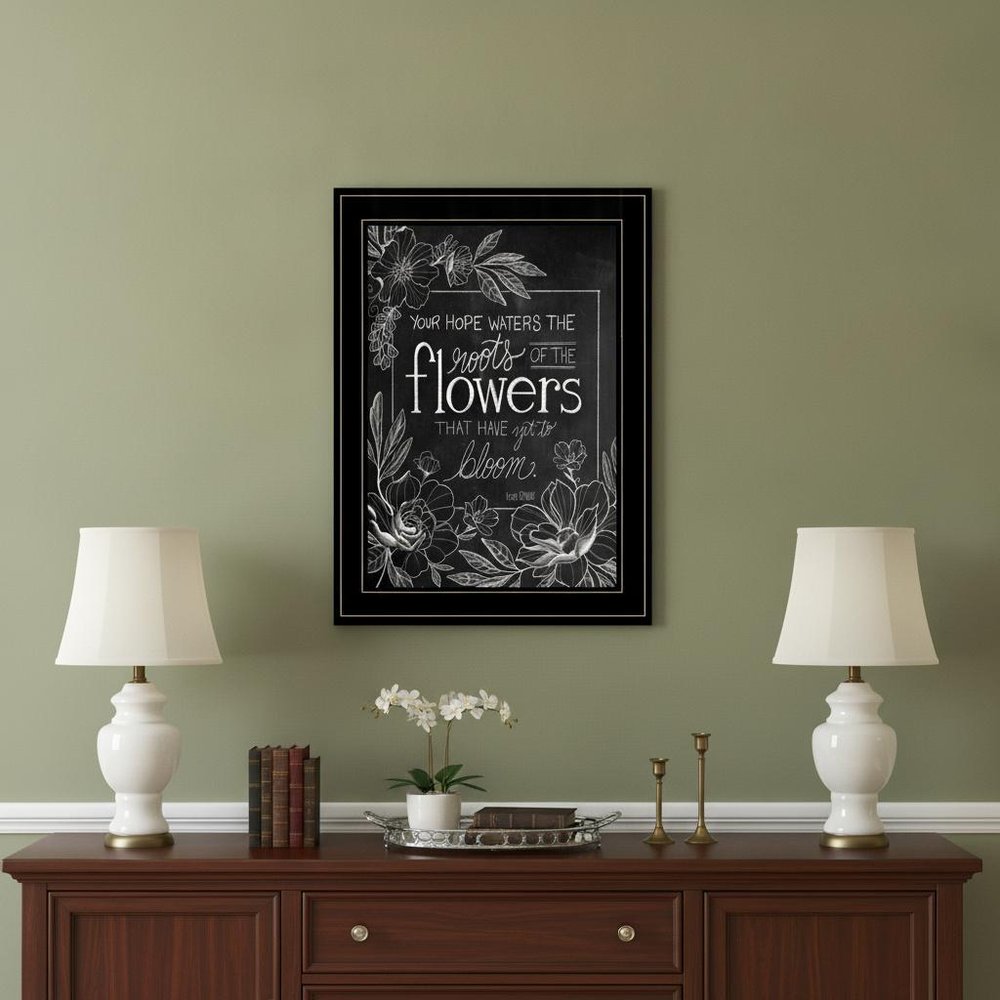 Yet to Bloom 1 Black Framed Print Wall Art