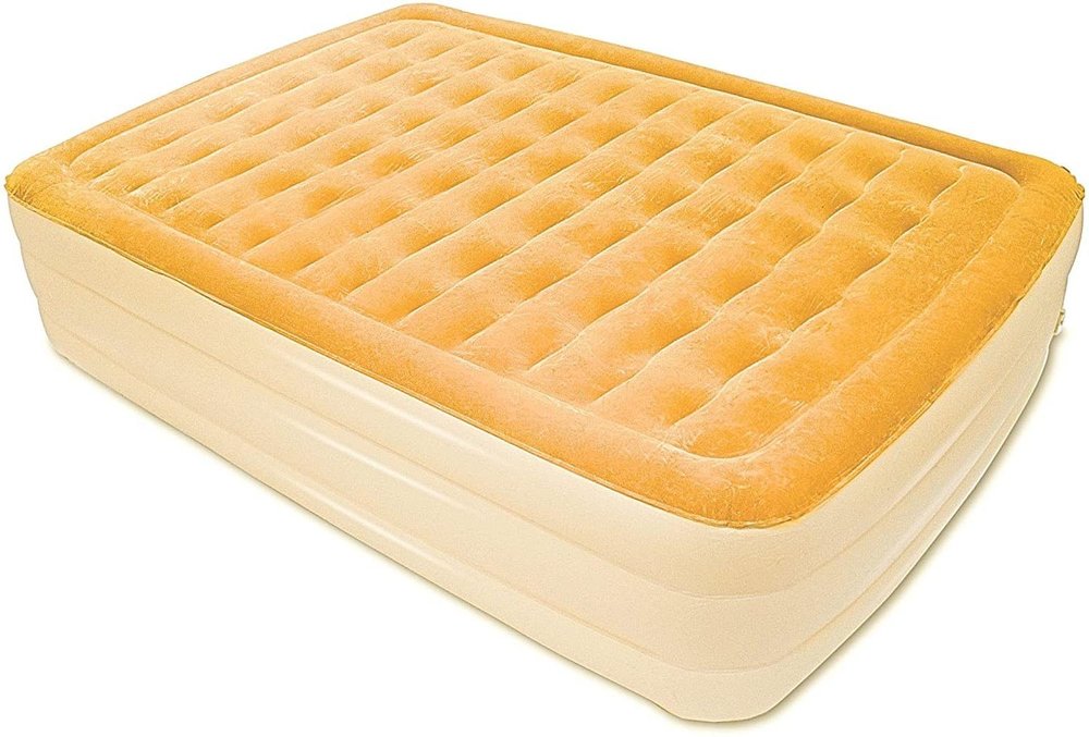 Dreamy Golden Inflatable Queen Size Air Mattress