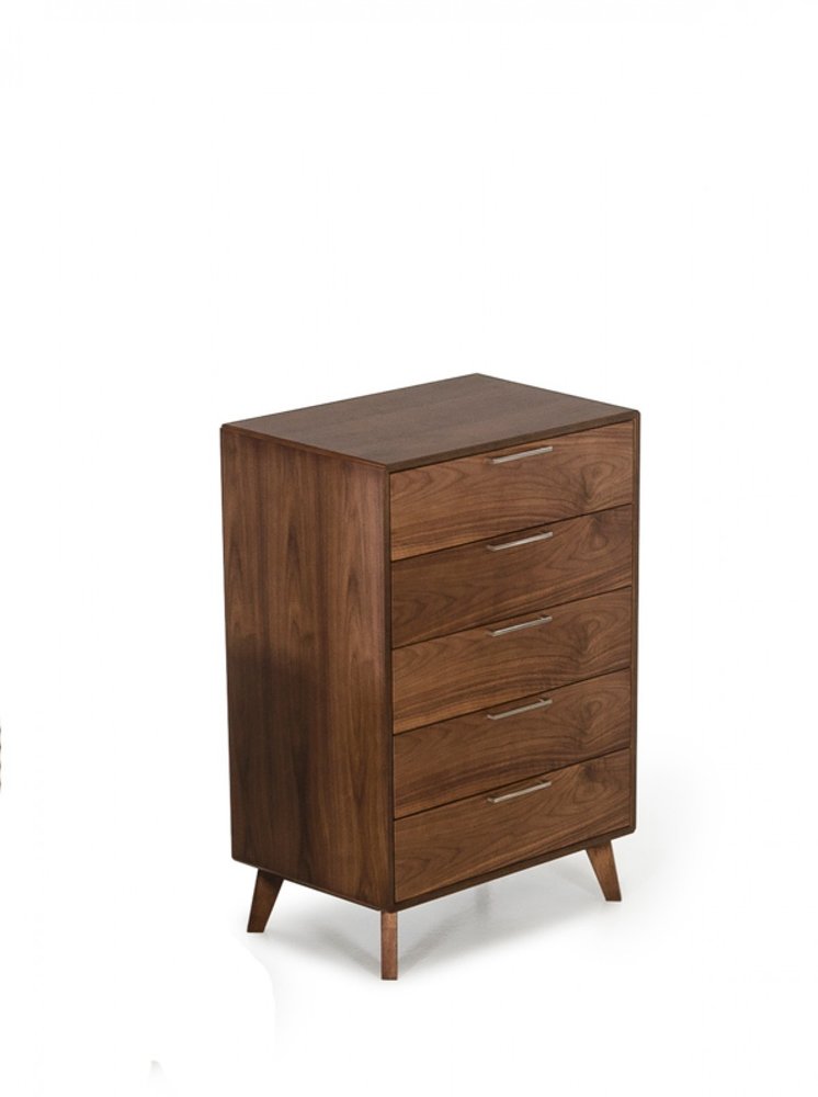 51" Brown Wood Six Drawer Double Dresser