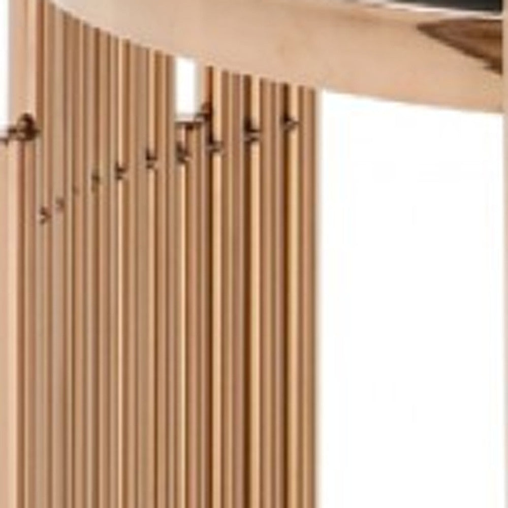 20" Rosegold And Black Glass And Stainless Steel Round End Table With Shelf