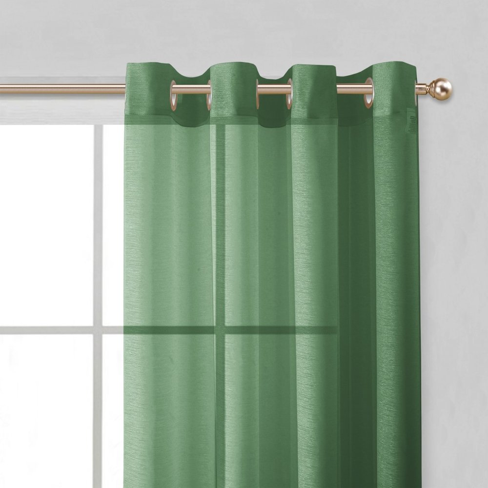 Set of Two 84" Sage Solid Modern Window Panels
