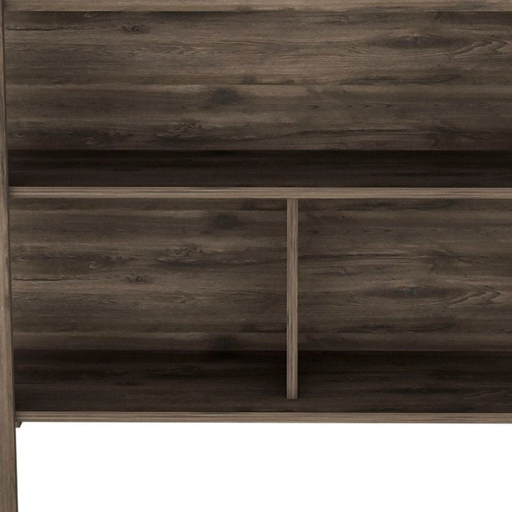 Brown 41" Kitchen Island With Storage
