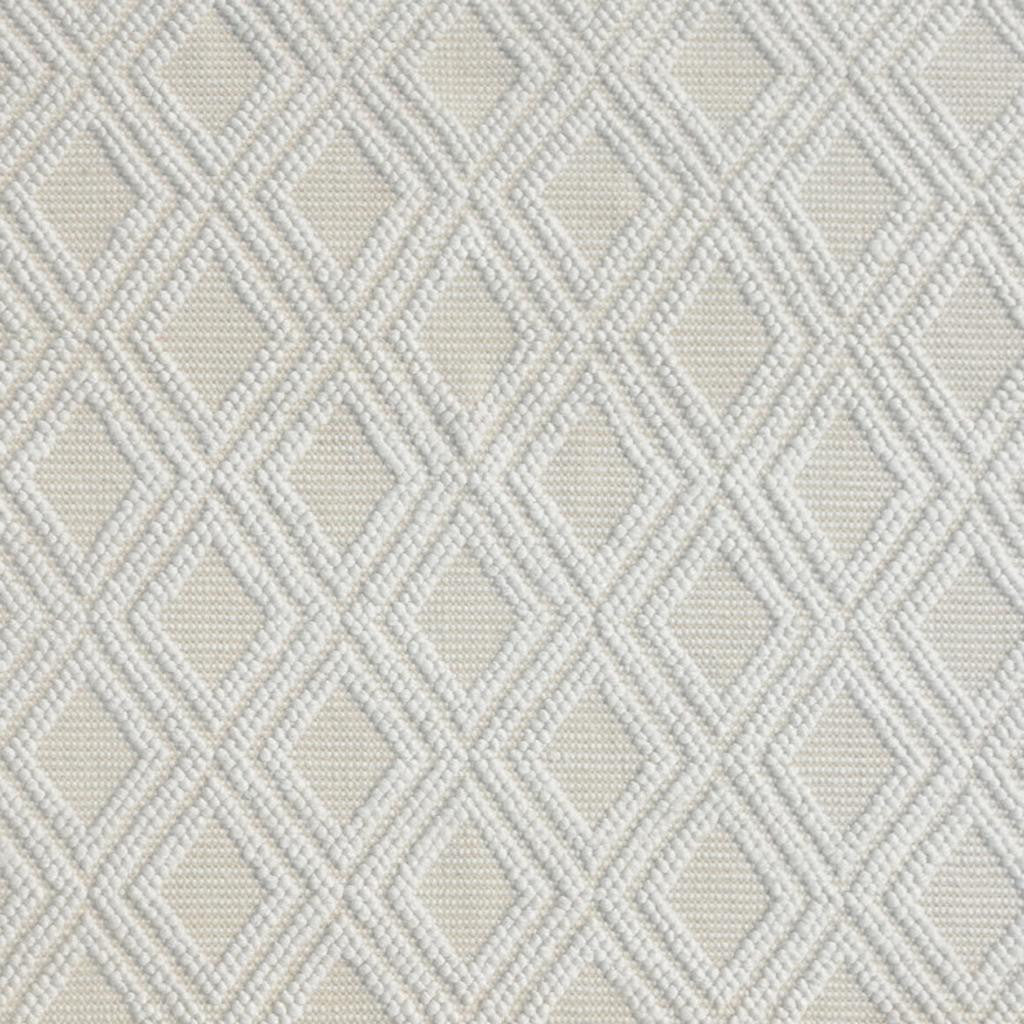 5' X 7' Ivory Geometric Handmade Area Rug