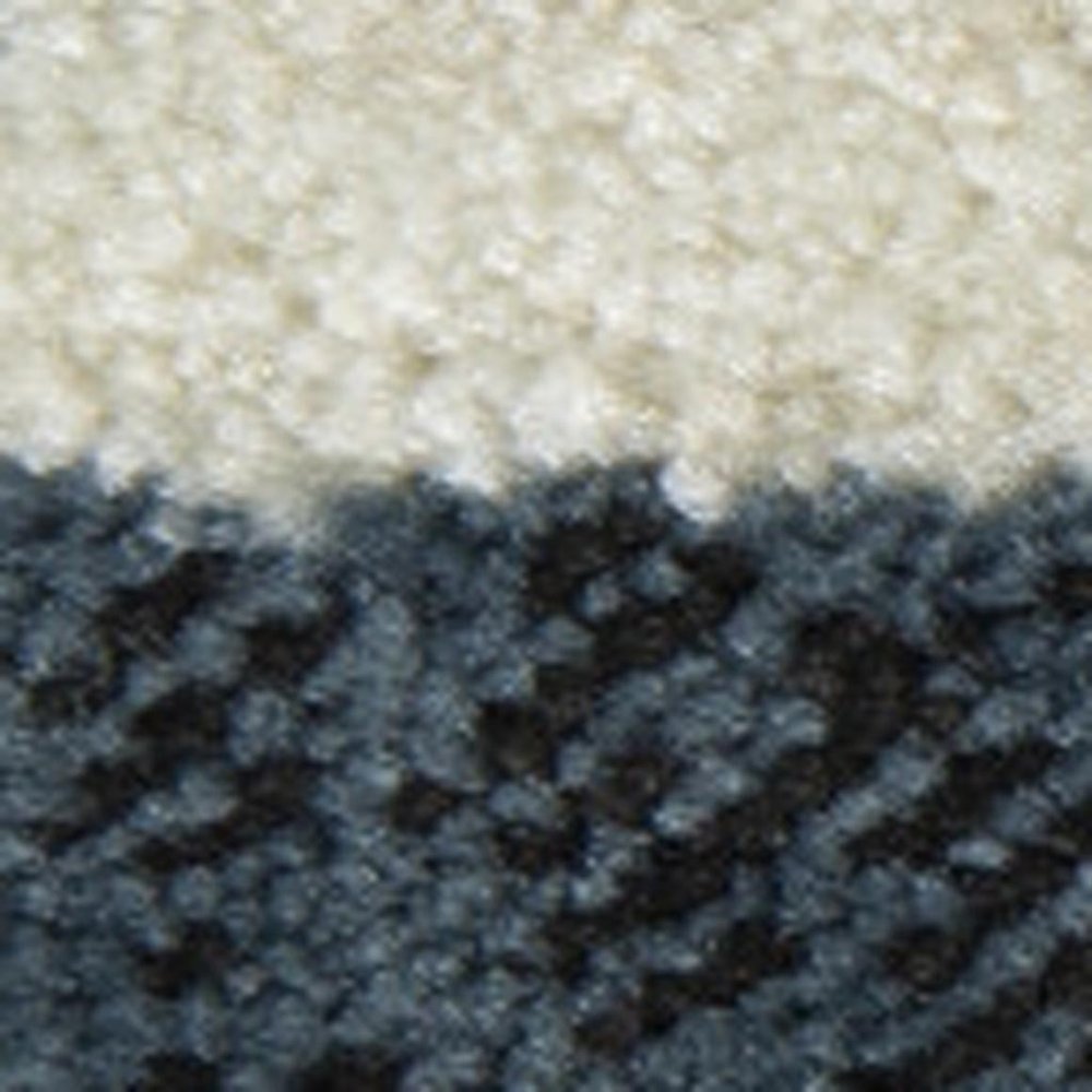 8' X 11' Beige Blue And Gray Geometric Area Rug