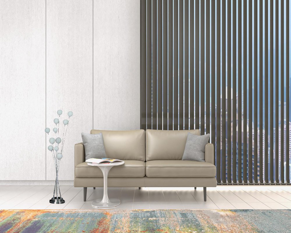 46" Chrome Multi Light LED Novelty Floor Lamp