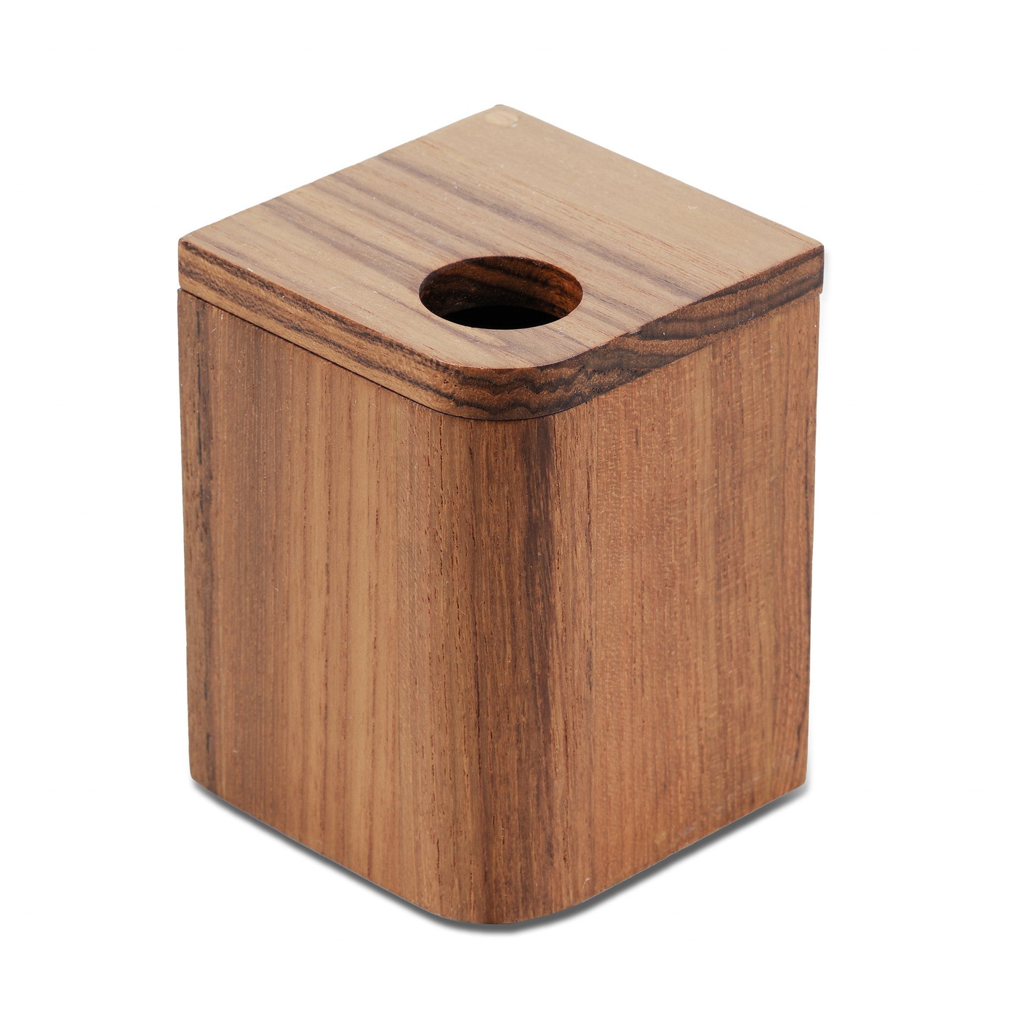 4" Brown Bathroom Storage Container