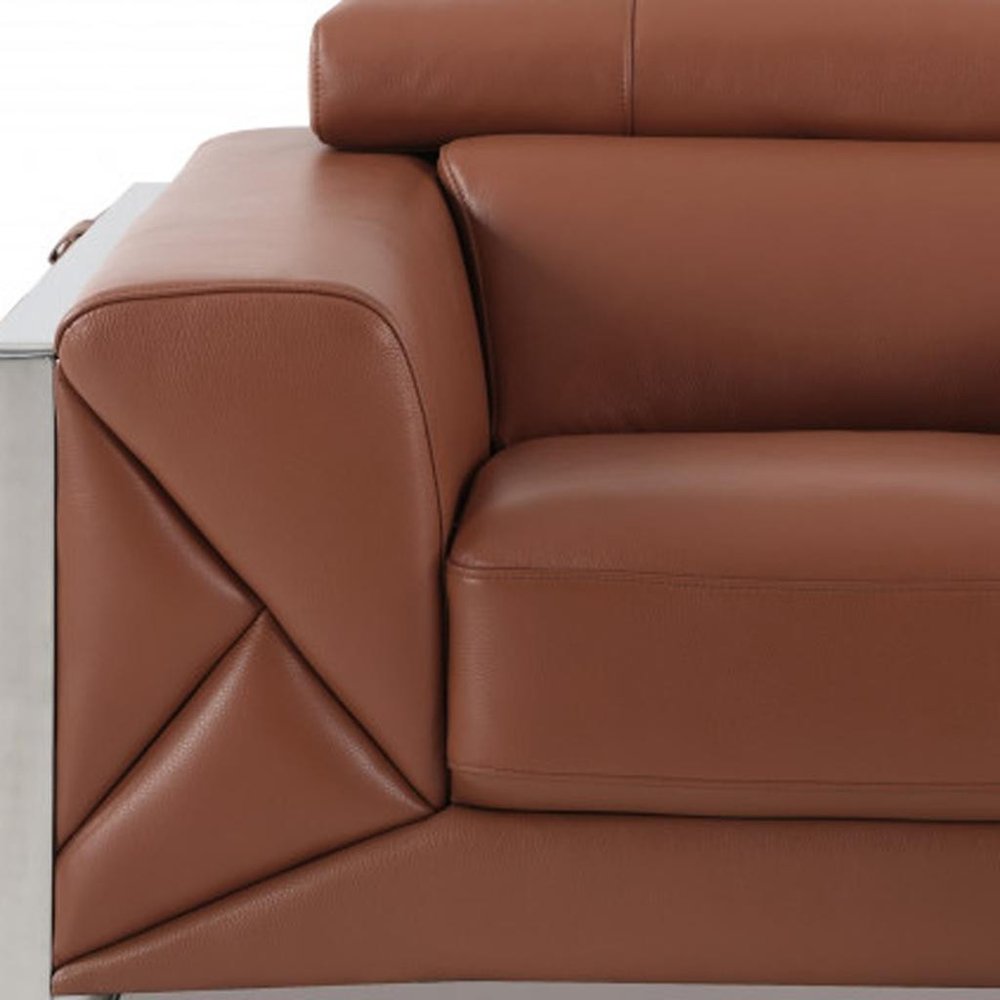 48" Black And Silver Italian Leather Club Chair