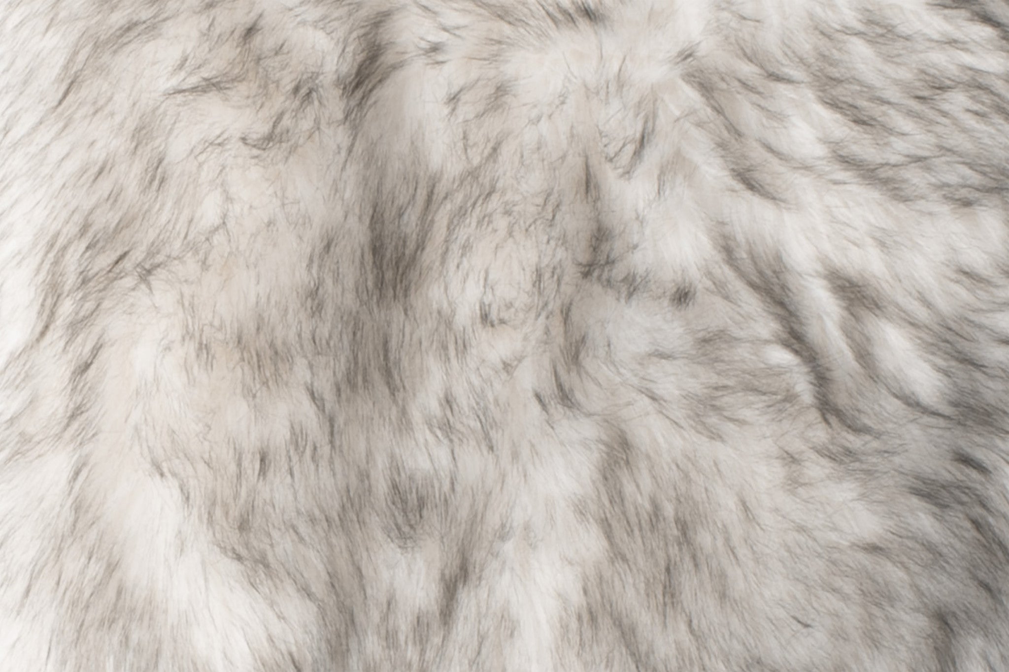 Set Of Two 17" X 17" Ombre Grey Faux Fur Dining Chair Cushion Pads