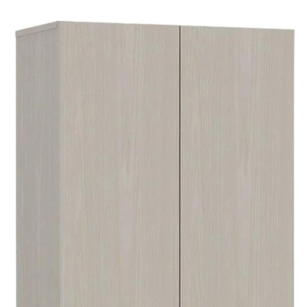 71" Light Gray Wood Pantry Or Storage Closet