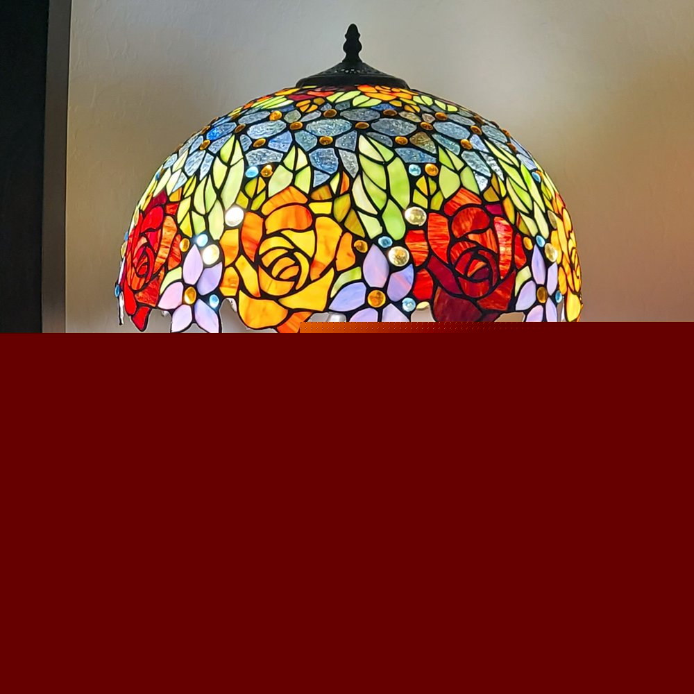 24" Dark Brown Metal Two Light Candlestick Table Lamp With Orange Shade