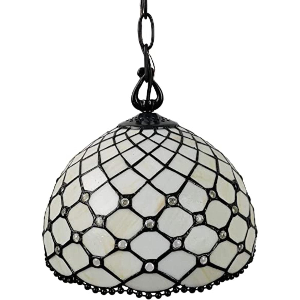 Black And White Unique Statement Glass Dimmable Chandelier With Black And White Shades