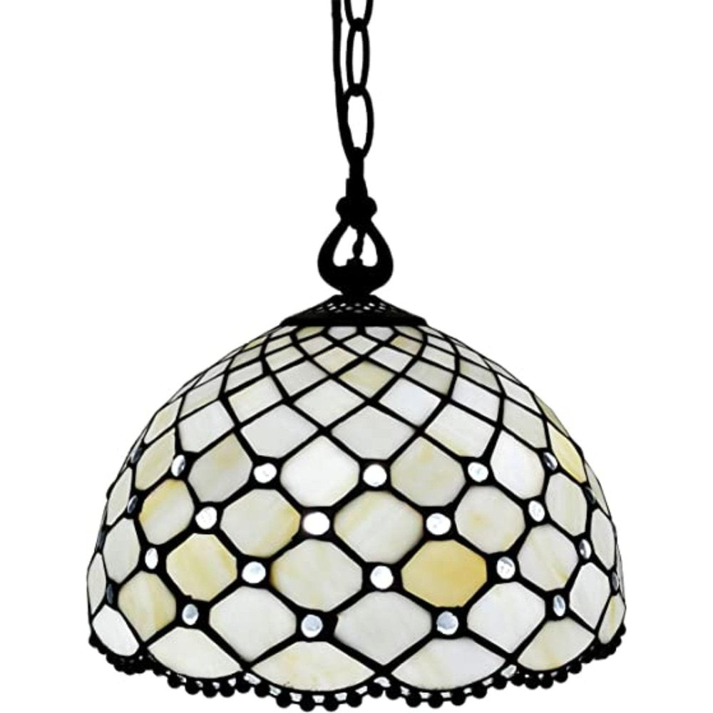 Black And White Unique Statement Glass Dimmable Chandelier With Black And White Shades