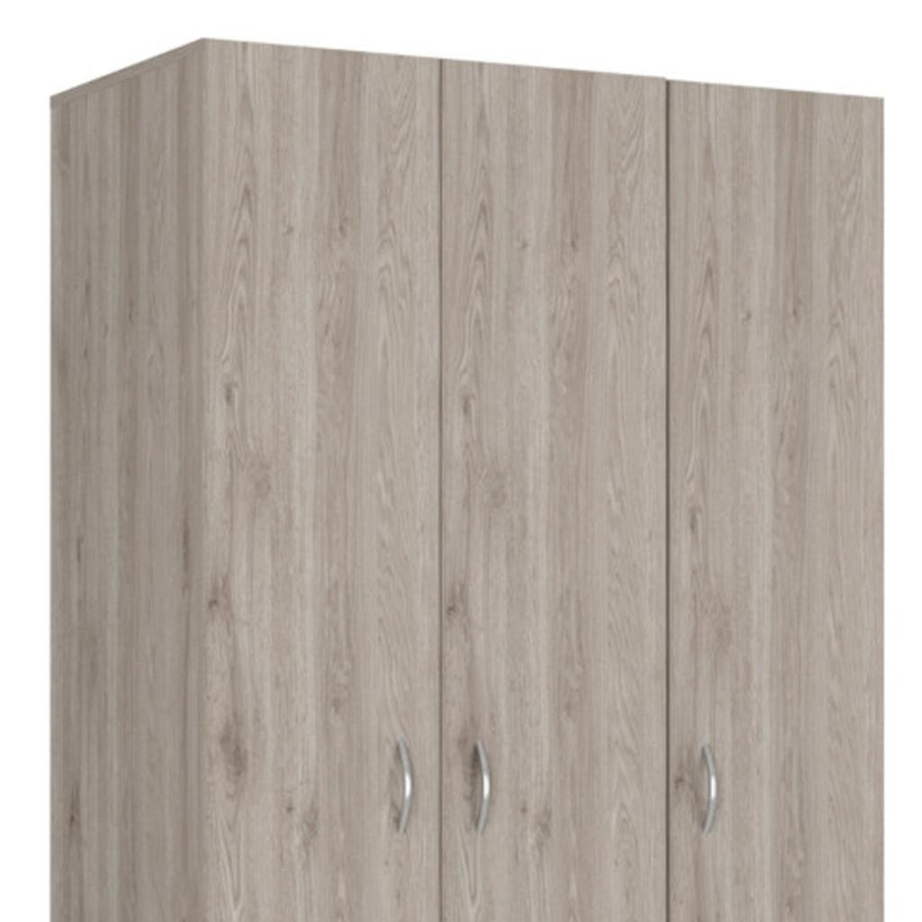 71" Light Gray Wood Two Drawer Combo Dresser