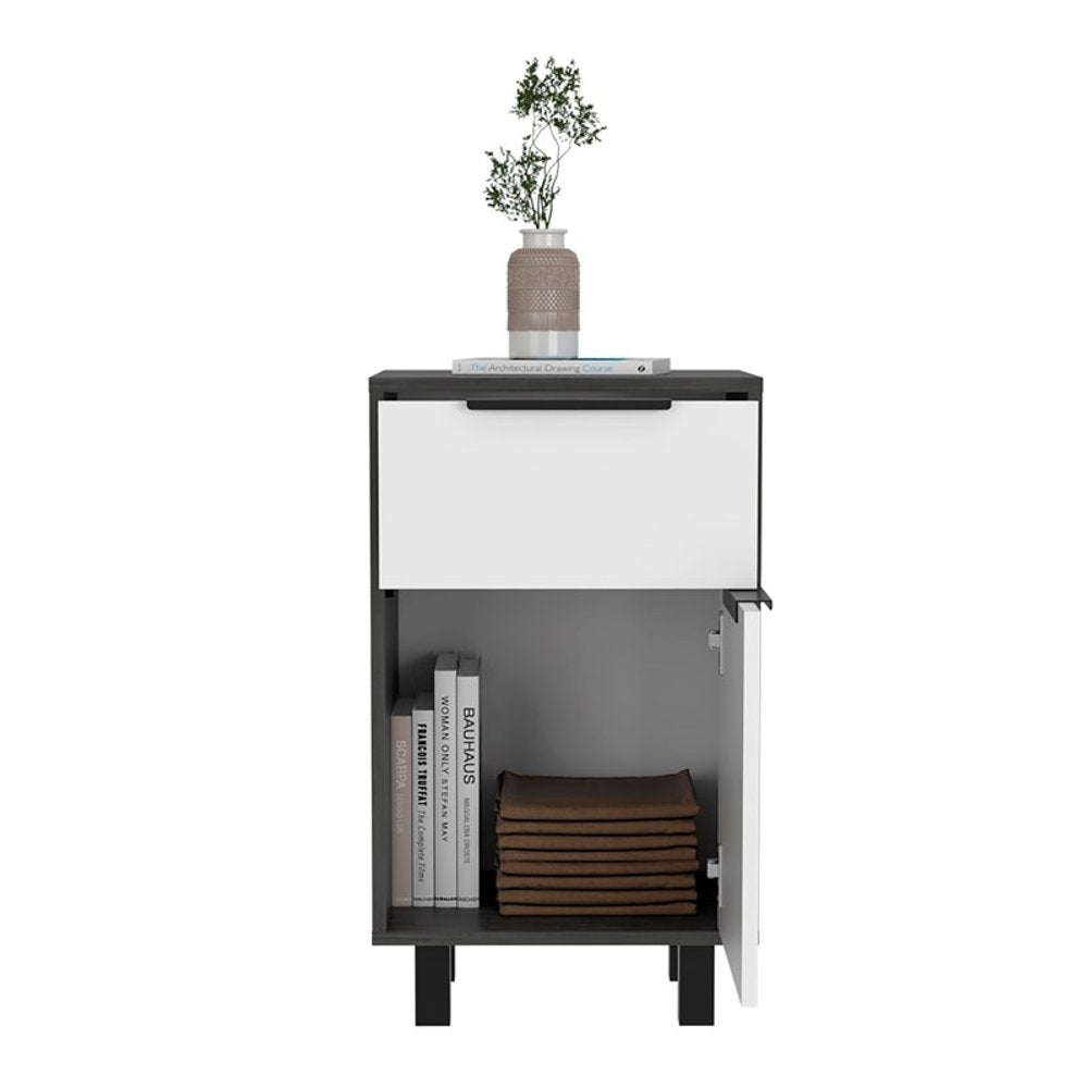 28" Wood One Drawer Nightstand