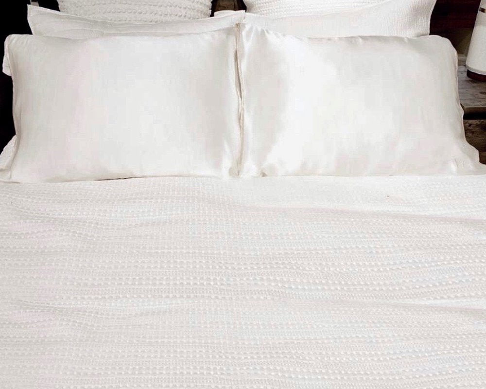 Ivory Silk Open Ended Pillowcase
