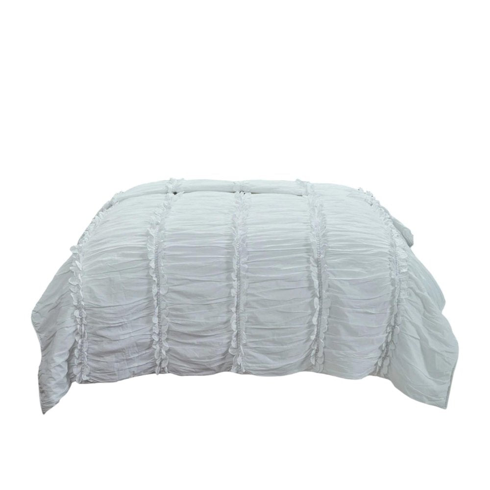 92" X 106" White Cotton Quilt