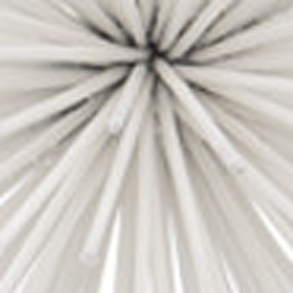 10" White Iron Decorative Orb Tabletop Sculpture