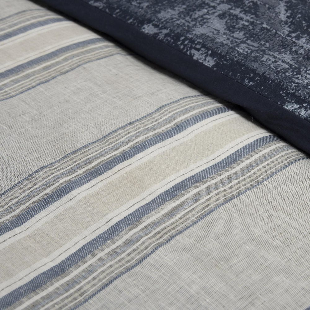 Natural Queen Linen Dry Clean Only Polyester Duvet Cover