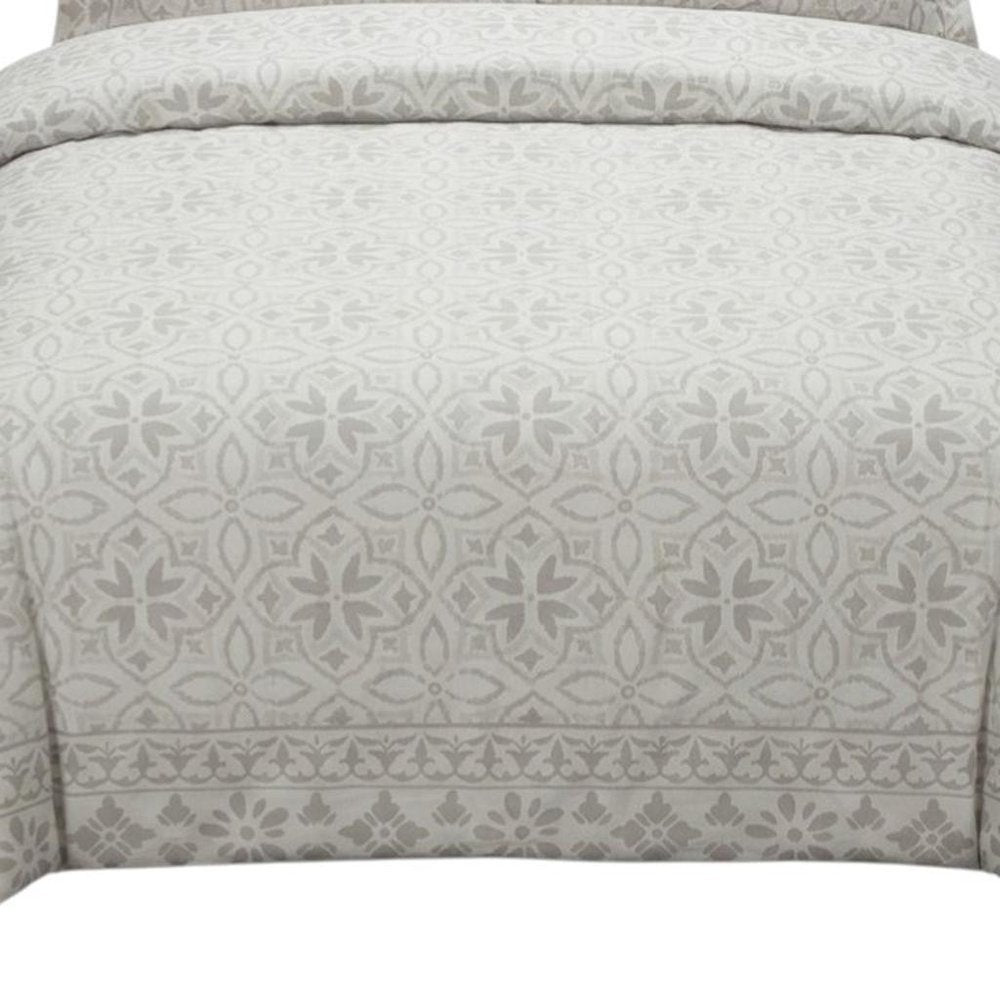Ivory King Cotton Washable Polyester Down Alternative Comforter Set With Two Shams
