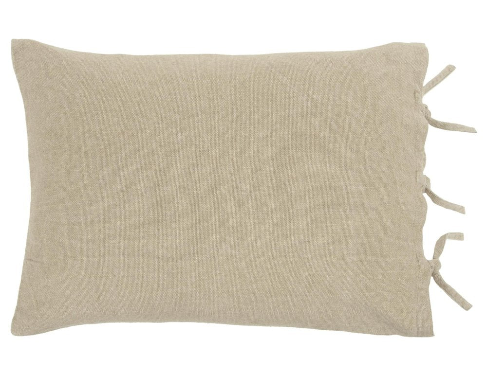Natural Queen Cotton Washable Polyester Duvet Cover Set With Two Shams