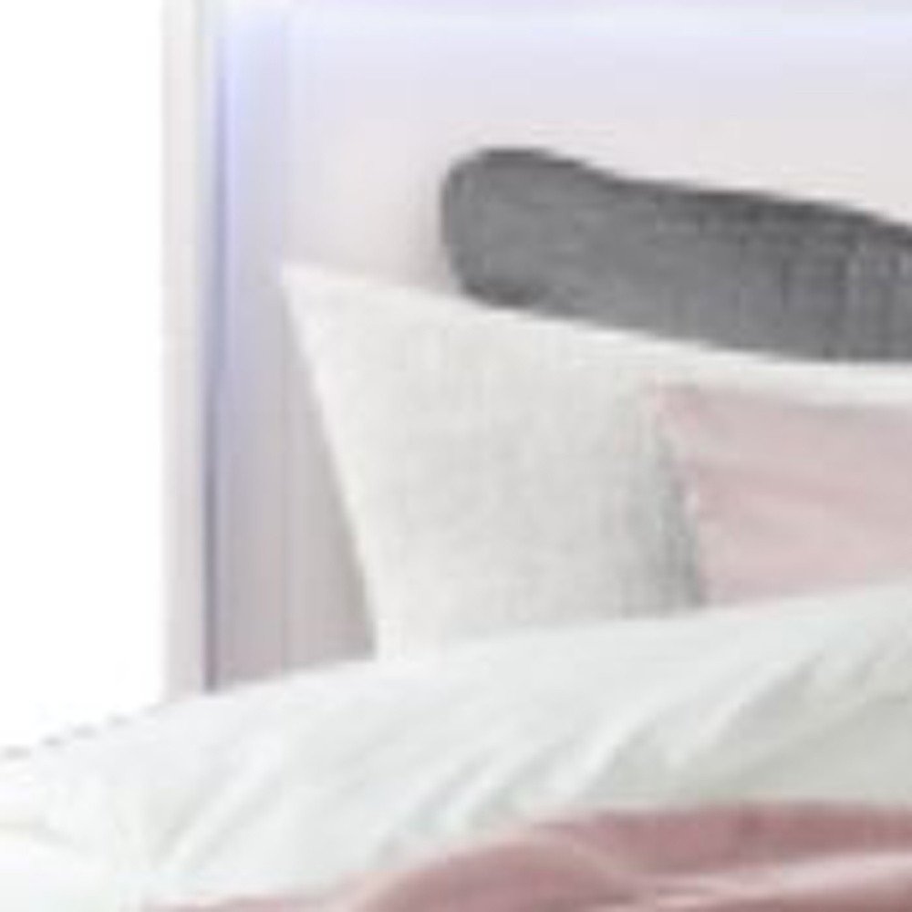 White Wood Full Bed Frame