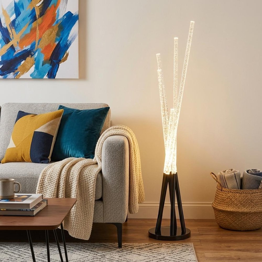 49" Silver LED Novelty Floor Lamp